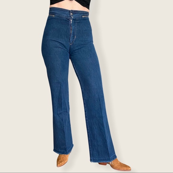 Cliche Denim - Cliche Vintage 70s Western Straight Leg High Waist Jeans 27